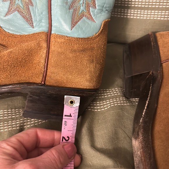 1883 by Lucchese teal and brown cowboy boots - Picture 7 of 10